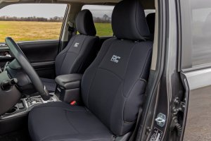 Toyota 4Runner Seat Covers - Front + Rear - Rough Country - Neoprene - '11-'23 Toyota 4Runner Seat Covers - Front + Rear - Rough Country - Neoprene - '11-'23